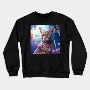 Cute Bengal Kitten Crewneck Sweatshirt